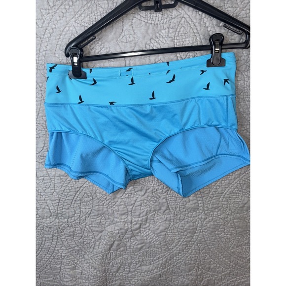 NWOT Oiselle 4" Roga Shorts - Size 6-Robin Blue - Running By and For Women - Picture 11 of 14